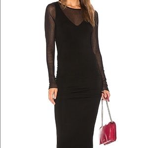 Michael Stars Ruched Midi Dress